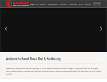 Tablet Screenshot of kwestkickboxing.com